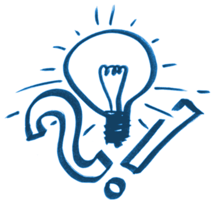 Eine Illustration einer Glühbirne für das Praxisbeispiel für Systemisches Teamcoaching.